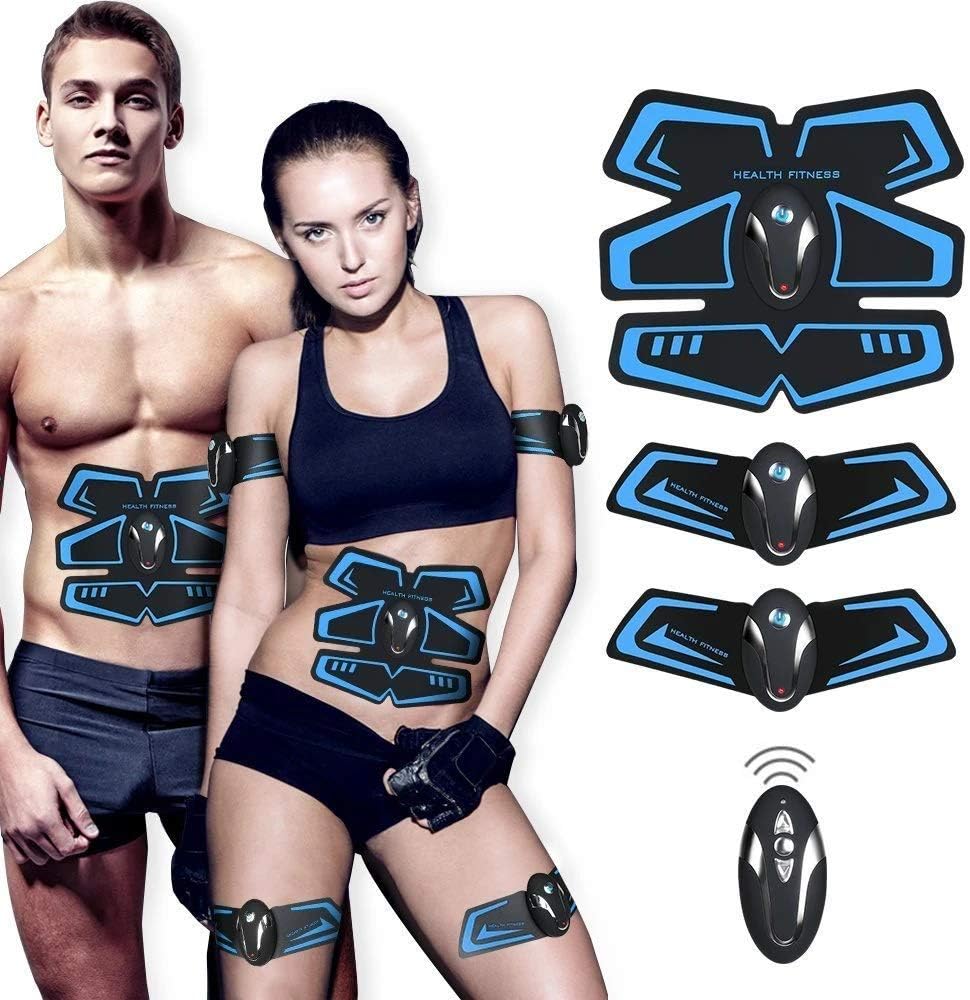 ZHENROG Abs Trainer Abdominal Belt, EMS Muscle Stimulator with USB Rechargeable,Ab Belt Toning Gym Workout Machine For Men & Women