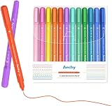 AECHY 12Pcs Dual Tip Markers Pens with Curve Highlighter 12 Colors view 7