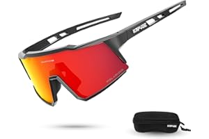 KAPVOE Polarized Cycling Glasses With 1 Lens Or 4 Interchangeable Lens Tr90 Frame For Men Women Sports Sunglasses Bike