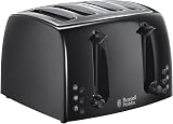 Russell Hobbs Textures 4 Slice Toaster 21651 Black Matt High Gloss 1500W