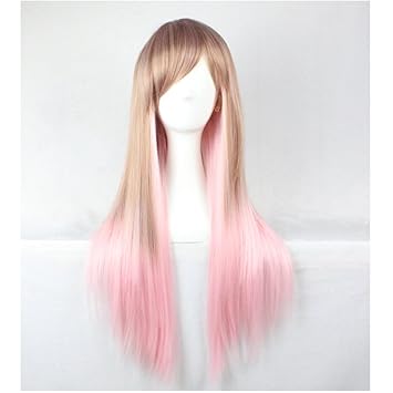 Amazon Com Beron 31inches Long Straight Wig Two Tone Light