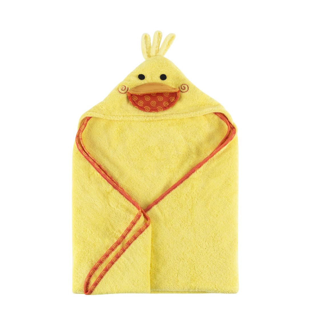 Zoocchini 100 Percent Cotton Baby Hooded Towel, Puddles the Duck