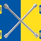 Goodyear Professional Fixed 4 Way Cross Wheel Wrench 17/19/21/23mm view 6