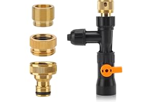 hygger Metal Aquarium Water Changer Replacement Parts, Faucet Nozzles Connectors (Metal)