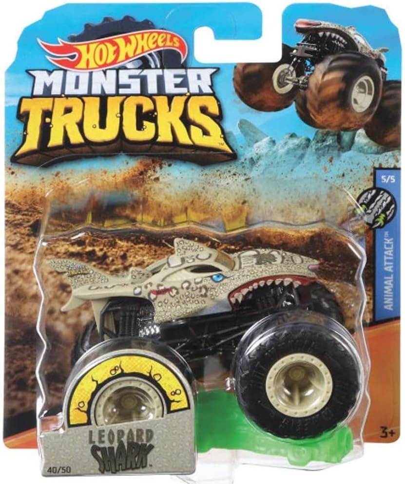 hot wheels monster trucks leopard shark