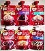 Duncan Hines NEW for 2018, Individual Size Packets of Frosting and Drizzle, VARIETY 6 PACK + BONUS Silver Plastic Utensils. 1 Packet each of CHOCOLATE, CREAM CHEESE, VANILLA, STRAWBERRY, CARAMEL.