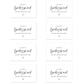 Andaz Press Wedding Day Gift Cards Set with Envelopes Set of 8 Modern to My Bridesmaid On My Wedding Day Cards Thank You Cards Bridesmaid Gifts for Wedding Day Thank You Card Pack 4 x 6-Inch