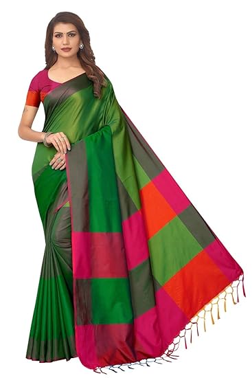 Saree Art Silk Saree with Blouse Piece.