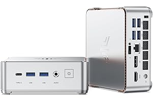 KAMRUI P2 Mini PC, AMD Ryzen 3300U (Beats N150/N100, Up to 3.5GHz), Mini PC Win11 PRO 16GB RAM 256GB SSD, Mini Computer HDMI+