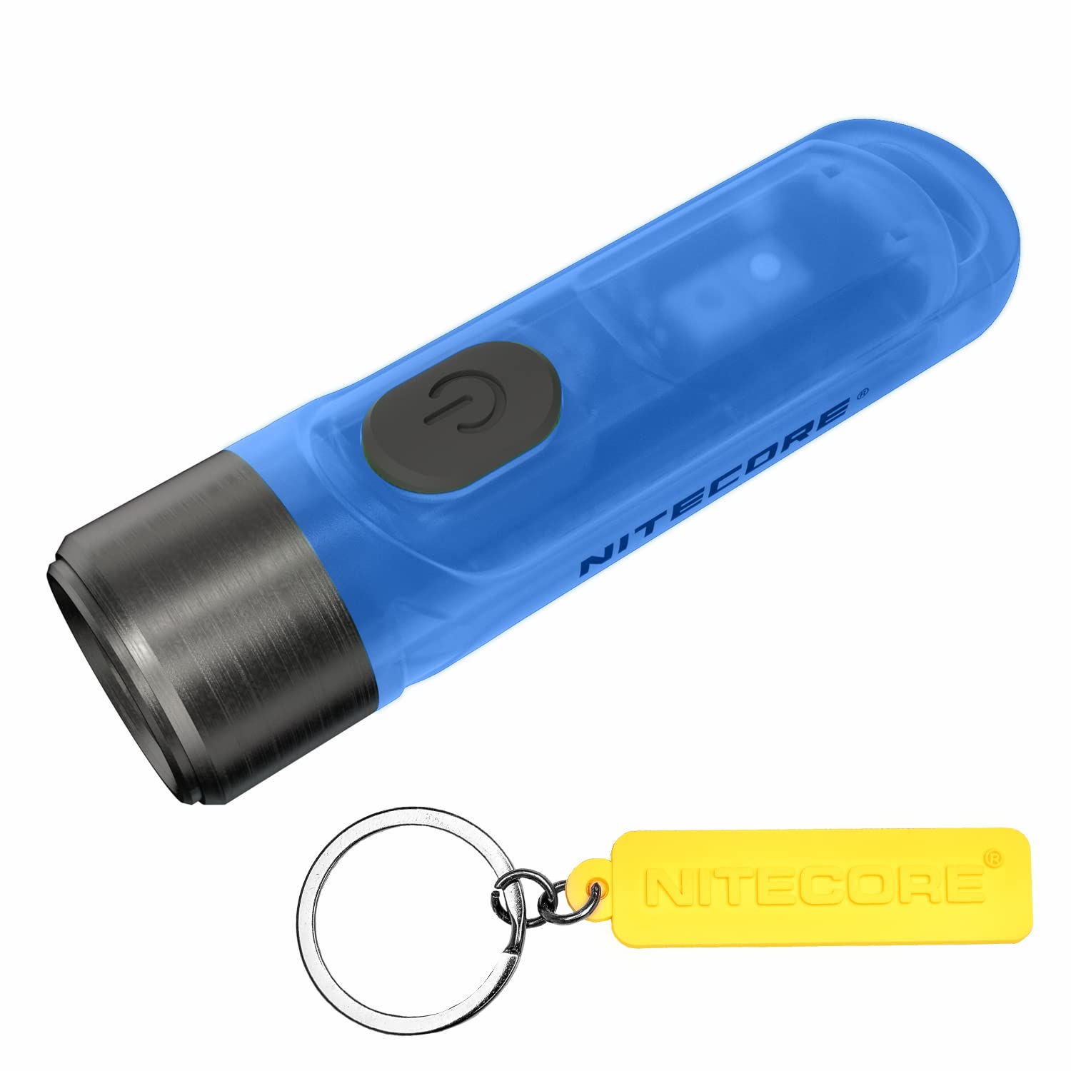 Nitecore Tiki GITD Blue 300 Lumen Luminous Body USB-C Rechargeable EDC Keychain Flashlight Tag