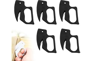 APRYEW 5PC Letter Opener Envelope Slitter, 2026 New Letter Openers Plastic with Blade Envelope Opener Mail Opener for Envelope,Package,Paper Cut,Safe Letter Opener (Black)