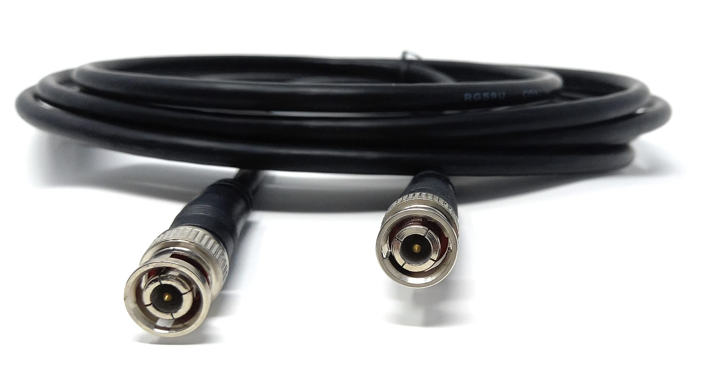 DRUT 3m BNC to BNC Cable Lead, Coaxial RG59/RG59U 75ohm for CCTV Video Camera, Male to Male Plugs (10ft)