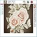 Whitelotous Retro Rose Flower 5D Diamond Painting Kit Partial Drill Rhinestone Embroidery Diamond Dotz Wall Picture Home Decor 14 x 14 Inch