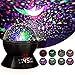 LBell Star Sky Night Light, Rotating Cosmos Star Projector Lamp with LED Timer Auto-Shut Off, Color Changing, USB Cable Plug for Baby Kids Nursery Bedroom Living Room