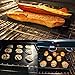 Accmor Grill Mat, 100% Non-stick BBQ Grill & Baking Mats, PFOA Free, Reusable and Easy to Clean - Works on Gas, Charcoal, Electric Grill and More (15.75 x 13inch, Black)