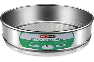 Xin Tester 20 mesh Standard Mesh Lab Sieves Laboratory Sample Test Analysis Sieve Dia 7.88 Inches