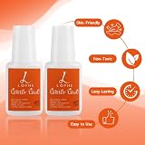 LOPHE 4pcs Glitter Adhesive Skin Glue Strong Hold Quick Dry Water Based view 5