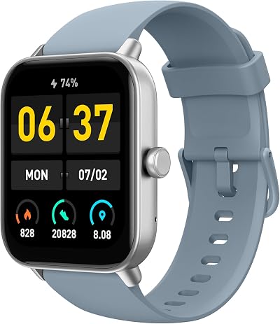 TOOBUR Smart Watch Men Women Alexa Call IP68 1.8" Fitness Tracker Heart Sleep