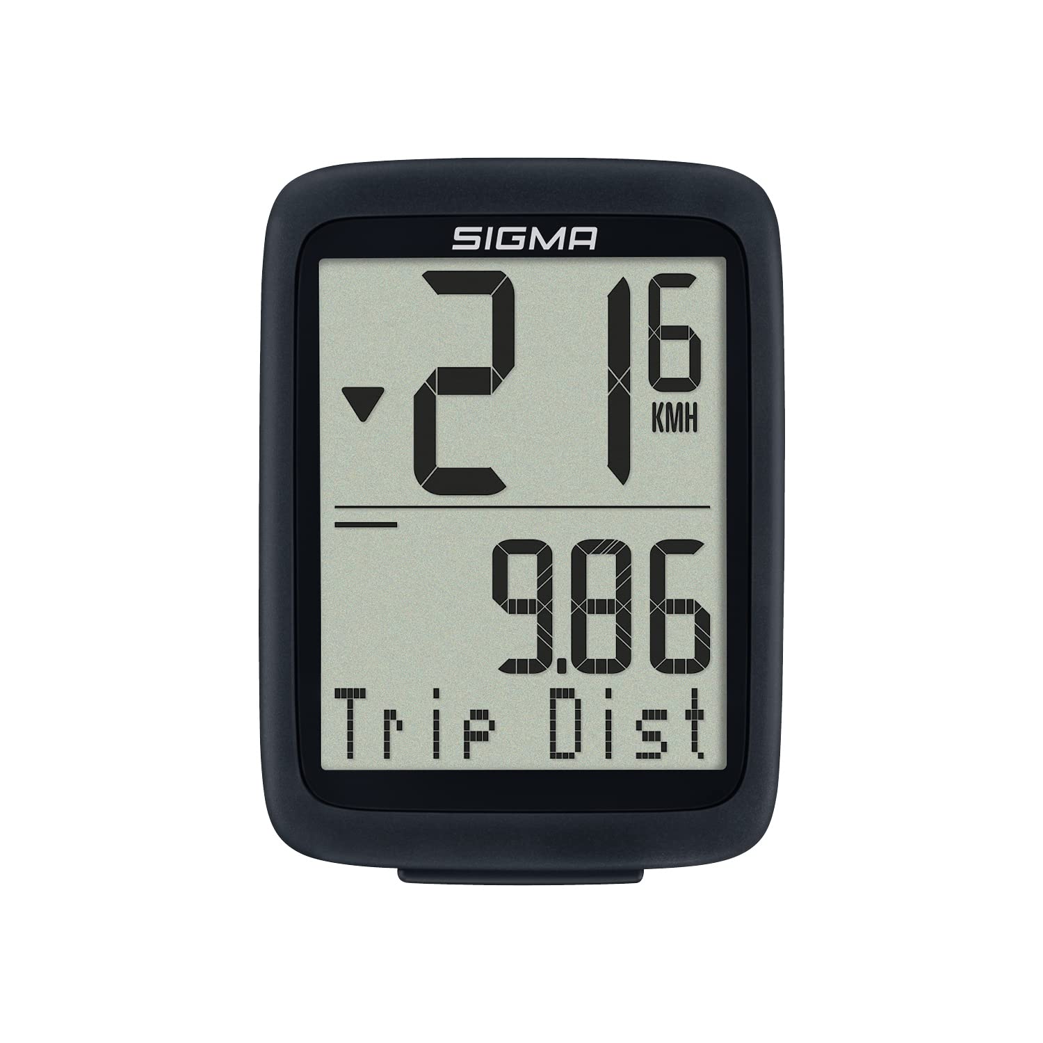 SIGMA Bike Computer BC 8.0 Wired - Bike Speedometer with Daily Miles Per Hour, Riding Time, and Speed Comparison Features | Waterproof & Weatherproof | Seven Languages Available | Cycle Computer
