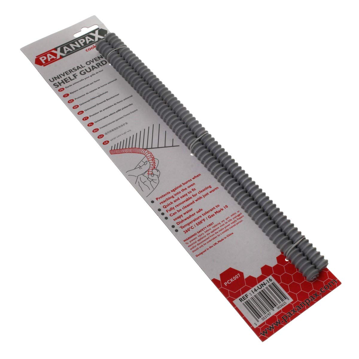 Paxanpax 5060080675326 PCK007 Universal Premium Protecta Oven Shelf Guard-Pack of 2, Plastic, Black