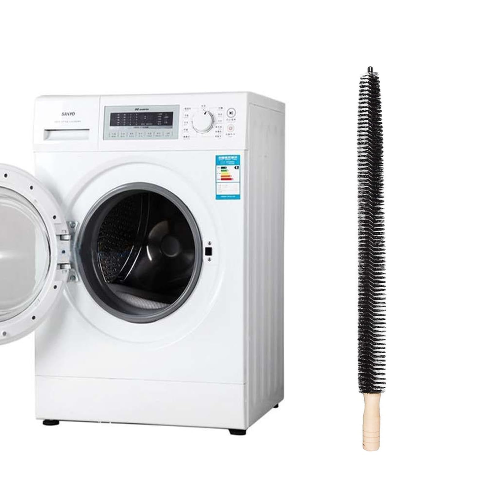 Senshuomy Radiator Brush with Wooden Handle,Radiator Cleaner Brush,Versatile Cleaning Tool,Multi-Purpose,Flexible,Thin,75CM LongEfficient and Easy Cleaning of Home and Office