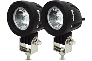 Safego Round LED Work Light 2 PCS 3INCH 10W Spot Beam Led Pod Led driving work Light Lamp for Truck Off Road 4X4 ATV Tractor 