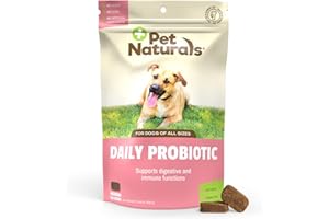 Pet Naturals Daily Probiotic for Dogs, Duck Flavor, 160 Chews - 120M CFUs Pre and Probiotics for Dogs Digestive Health, Gut Health, Immune Support, Diarrhea, Allergies and Itching