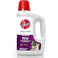 Hoover Pet Carpet Cleaning Solution, Deep Cleaning Carpet Shampoo, 64 oz Formula, AH30925, Package May Vary