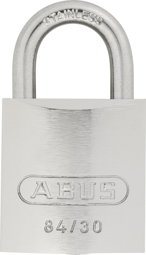 ABUS 20396 Stainless Steel Shackle Chrome Plated Brass Padlock with 8501 Alike Keyed