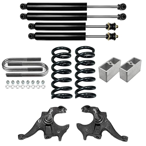 2 Front 3 Rear Lowering Drop Kit w Coil Springs For 1982-2004 Chevy S10 V6 2WD