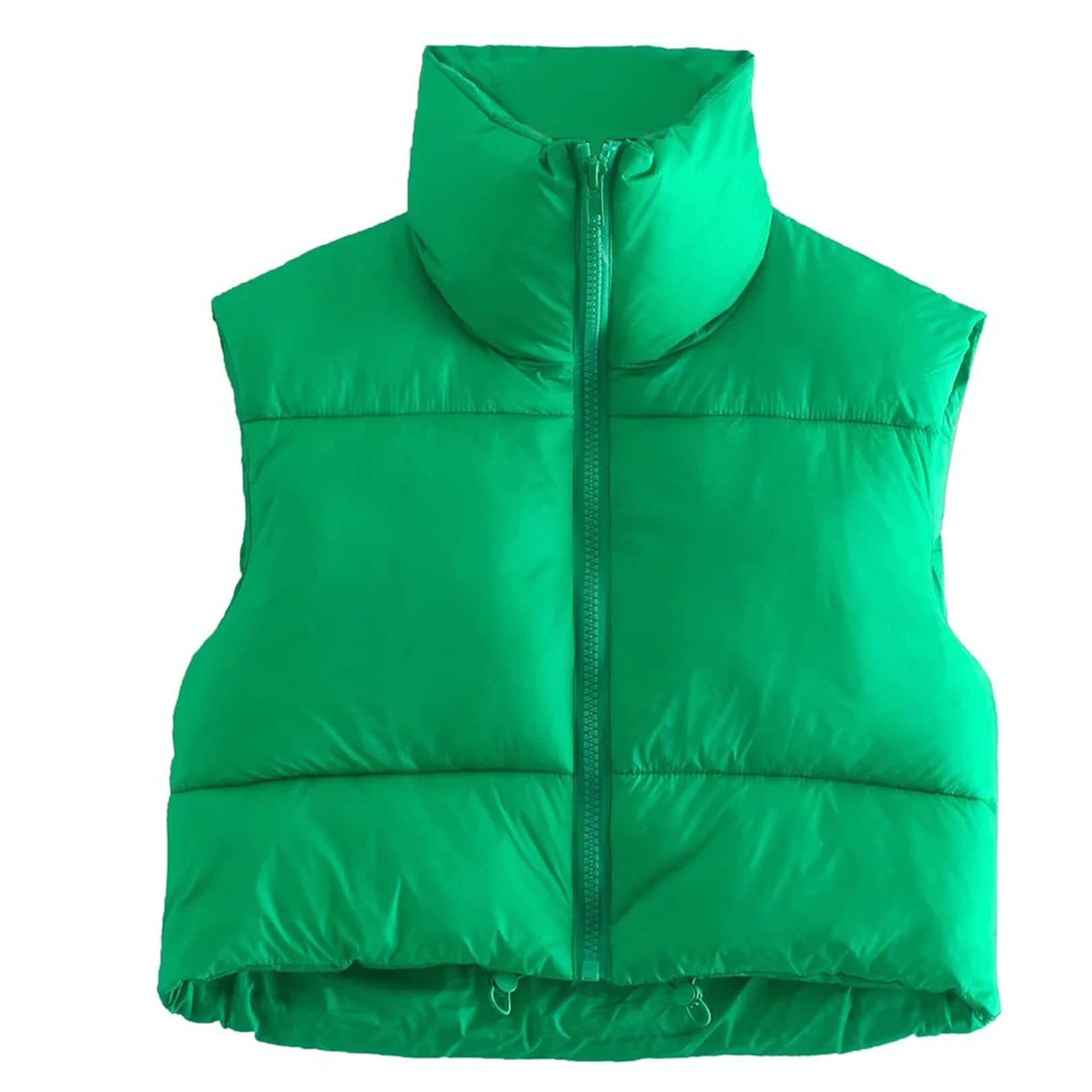 Kissonic Women's Winter Puffer Vest Stand Collar