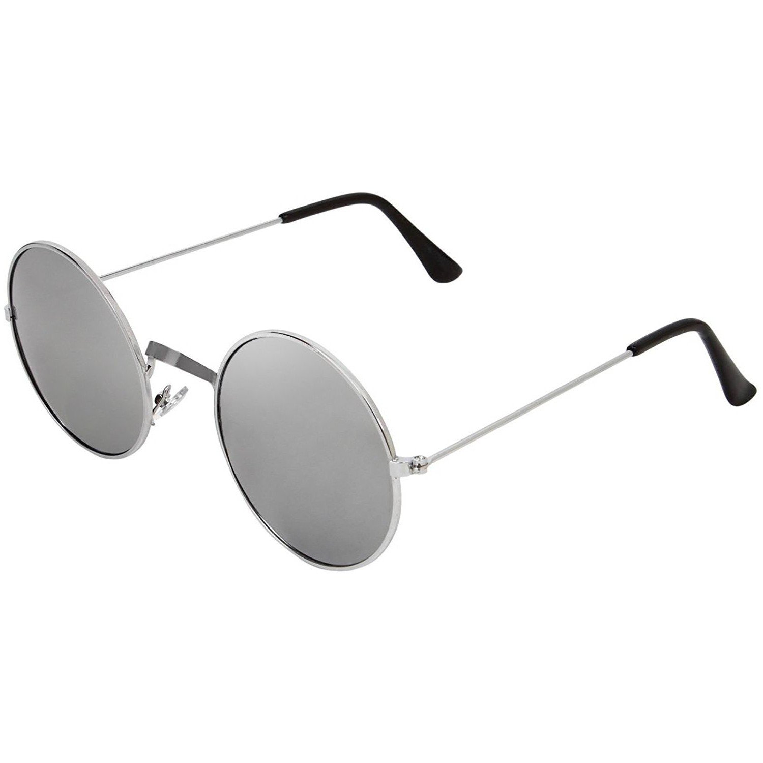 Round sunglasses silver frame Clearance