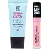 Elizabeth Mott Thank Me Later Soft-Focus Brightening Bundle &ndash; Blurring Face Primer SPF 30 + Pink Under Eye Brightener Base for Fine Lines, Wrinkles, Dark Circles &amp; Long-Lasting Makeup Wear