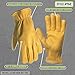 Wells Lamont Men's Deerskin Full Leather Light-Duty Driving Gloves | Medium (962M) Gold