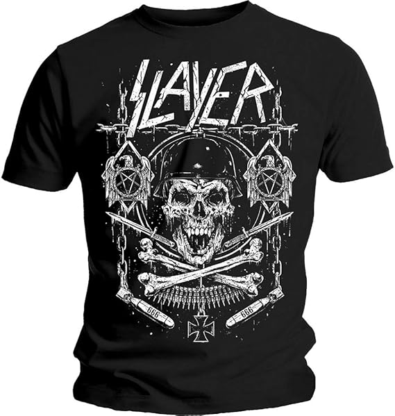 Slayer Skull & Bones (Negro) Camiseta: Amazon.es: Ropa y accesorios