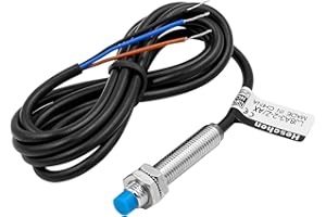 Heschen M8 Inductive Proximity Sensor Switch, Non-Shield Type, LJ8A3-2-Z/AX-DC5V, Detector 2mm, 5VDC 200mA, NPN Normally Closed(NC), 3 Wire