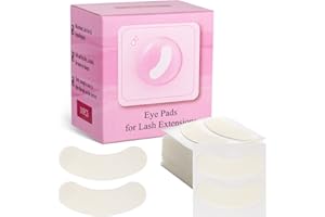 Miuffue 100 PCS Foam Eye Pads for Lash Extensions, Under Eye Pads for Eyelash Extensions, Micro-foam Lash Patches Lint Free, Stick Well, No Tape Needed, Hypoallergenic