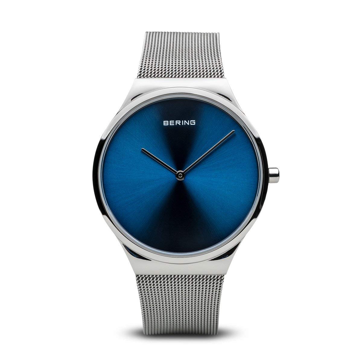 BERING Unisex Analog Quartz Classic Collection Watch with stainless steel Strap and Sapphire Crystal 12138-007