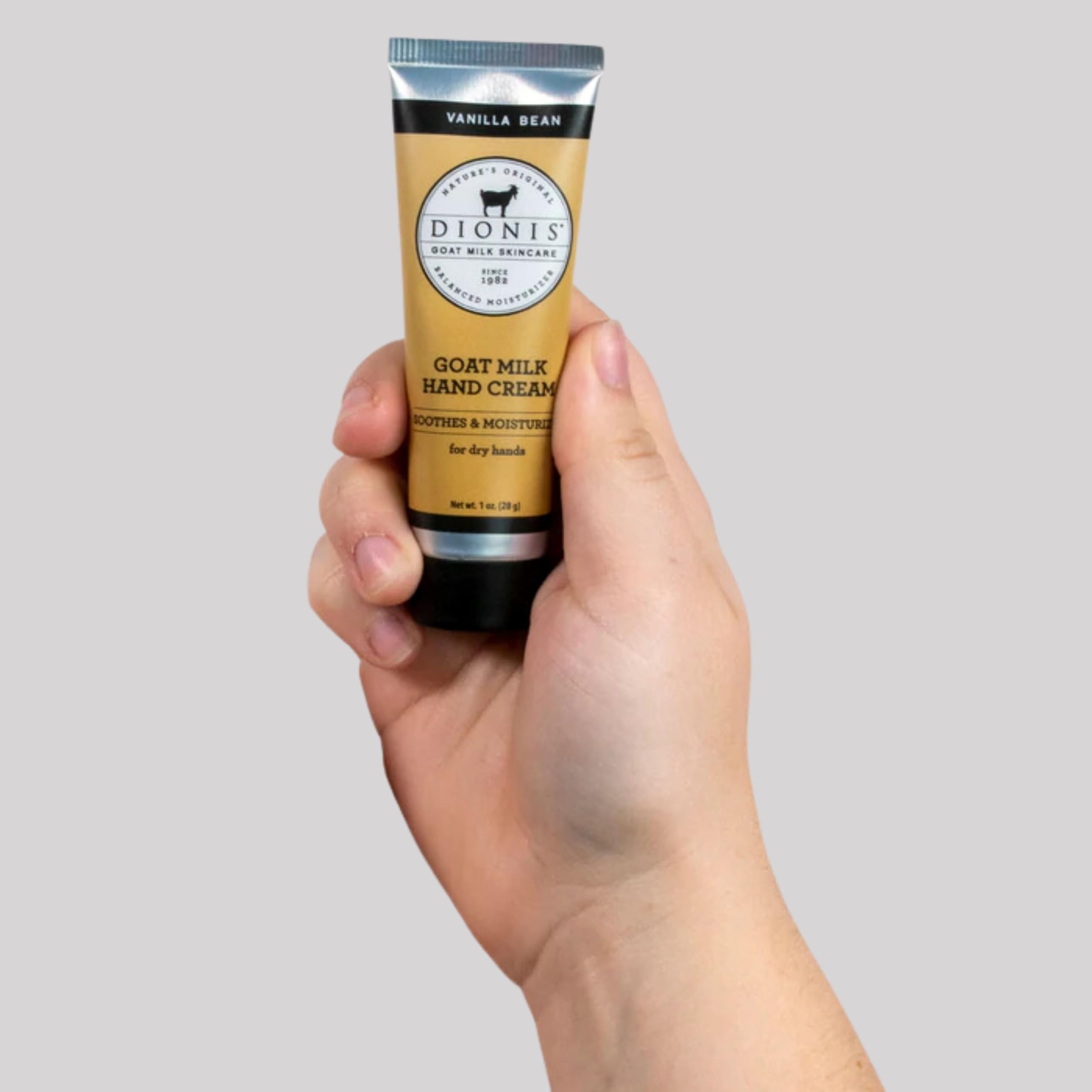 Dionis Goat Milk Skincare Hand Cream (Vanilla Bean, 1 oz)