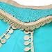 Pettigirl Girls Teal & Gold Princess Dress Up Costume 2Piece Pants Outfit (4 Years, Arabian Costume+Wig)