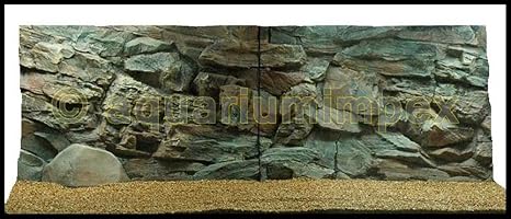 3D Aquarienrückwand 150x50 Rock