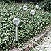 Grand Patio Crackle Glass Globe Solar Path Lights, Weather–Resistant Solar Garden Lights, Landscape Solar Lights Outdoor, Set of 4