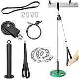 SYL Fitness LAT Pulley System with Loading Pin DIY Gym Cable Crossover Attachment