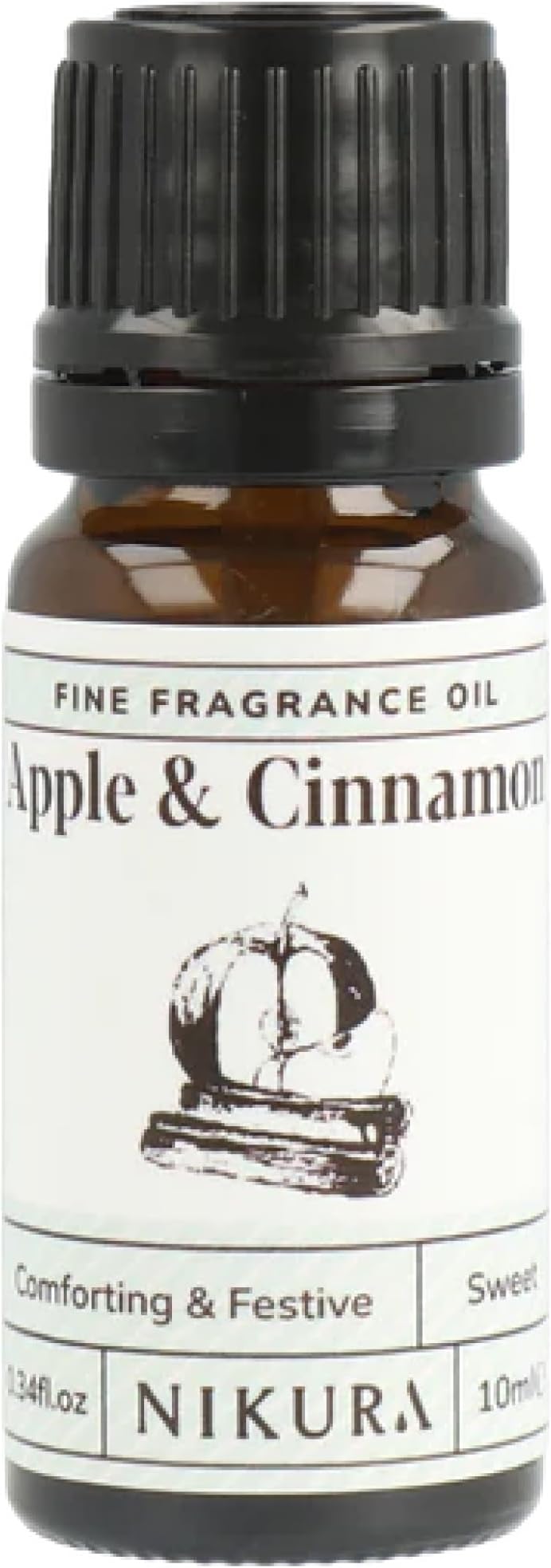 Nikura Apple & Cinnamon Fragrance Oil 10ml - Vegan UK Made