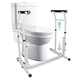 Carex Toilet Safety Rails, Adjustable Toilet Safety