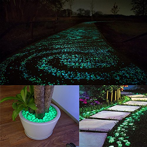 200 PCS Glow in the Dark Pebbles, Glow in the Dark Garden Pebbles