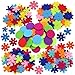 MAMUNU 4 Shapes 150 PCS Felt Flowers Fabric Flower Ornaments for Clothes, Bags, Shoes, Hats and Other Craft Decorations, Assorted Color