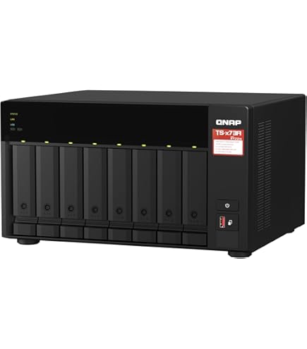 Amazon.com: QNAP TS-h973AX-32G 9-Bay QuTS Hero NAS with 10GbE/2.5