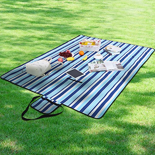 Songmics Outdoor Waterproof Picnic Blanket Sand Proof Beach Blanket