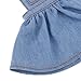 MonkeyJack Adorable Doll Pocket Designed Suspender Dress for 12'' Takara Blythe Dolls Accessories Denim Blue
